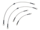 Stainless Steel Brake Line Kit (Clear) - Front & Rear (4 Line Set) - 2008-2013 VW R32/ Passat/CC V6 4-Motion