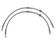 Stainless Steel Brake Line Set (Clear) - Front (2 Line Set) - Audi B9 Q5/SQ5