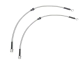 Stainless Steel Brake Line Set (Clear) - Front (2 Line Set) - 2006-2010 (Mk5/Mk6) VW Golf/Jetta/EOS/CC