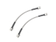 Stainless Steel Brake Line Set (Clear) - Rear (2 Line Set) - 2010.5-2016 (Mk6) VW Golf/Jetta/CC/Passat/Tiguan