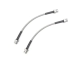 Stainless Steel Brake Line Set (Clear) - Rear (2 Line Set) - 2010.5-2016 (Mk6) VW Golf/Jetta/CC/Passat/Tiguan