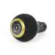 BFI Heavy Weight Shift Knob - GS2 - Black Alcantara - Black Anodized - Gold Top  - VW / Audi 