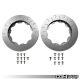 Replacement Front Rotor Ring Set, 390MM Stage 2, Gen 1 & Gen 1.5 Audi R8 (4.2 V8 & 5.2 V10)
