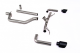 MILLTEK 80mm Race Cat-Back Exhaust – Volkswagen MK8/MK8.5 GTI (GT115 Cerakote Black Tips)