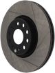 StopTech - Front Slotted Rotor - Right (Passenger) | 06-10 Audi A3 / 08-10 TT / 06-09 VW GTI Mlk V/Passat