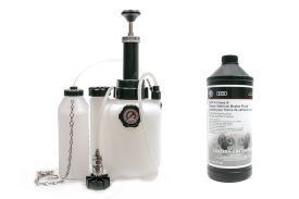 Brake Flush Kit - Genuine VW/Audi Brake Fluid with Bleeder Tool