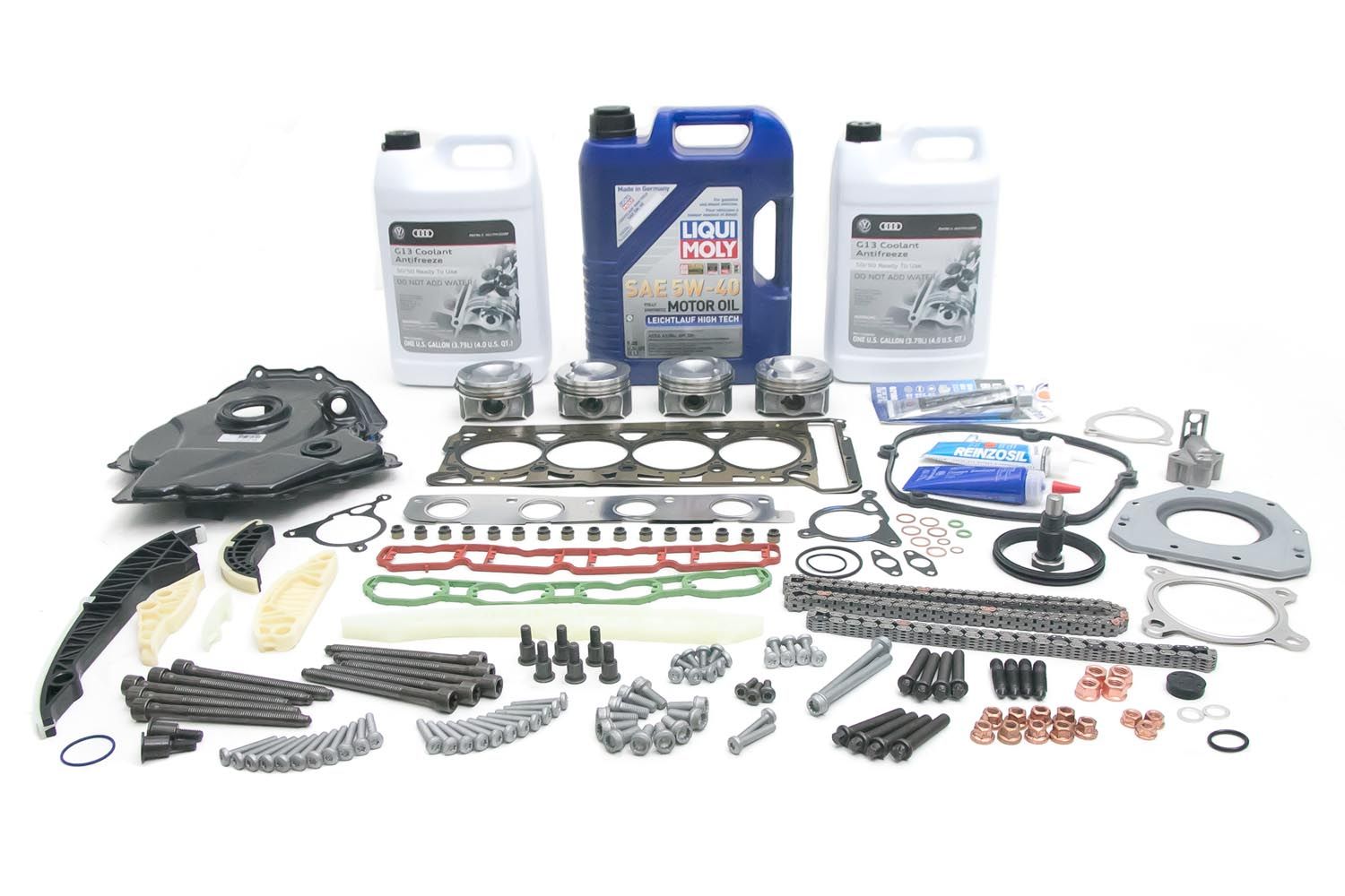 Audi 2.0T Piston Set Complete Replacement Kit (Oil Consumption TSB)