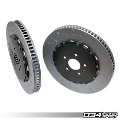 2-Piece Floating Front Brake Rotor Upgrade Kit For Audi 8S TTRS
