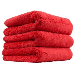 Happy Ending Edgeless Microfiber Towel, Red 16"X16" (3 Pack) - MIC35103
