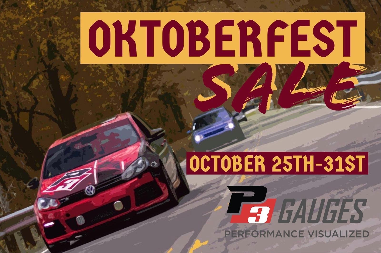 P3 Gauges Oktoberfest Sale 2021!