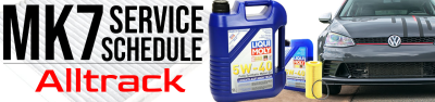 Service Schedule for MK7 Alltrack (2017, 2018, 2019)