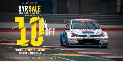 034Motorsport SYR (Stimulate Your Ride) Sale!