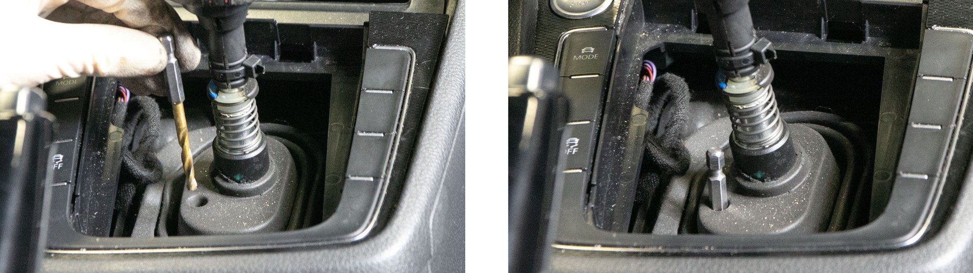 Locking the Inside Shifter In Place for 6 Speed Short Shifter Install