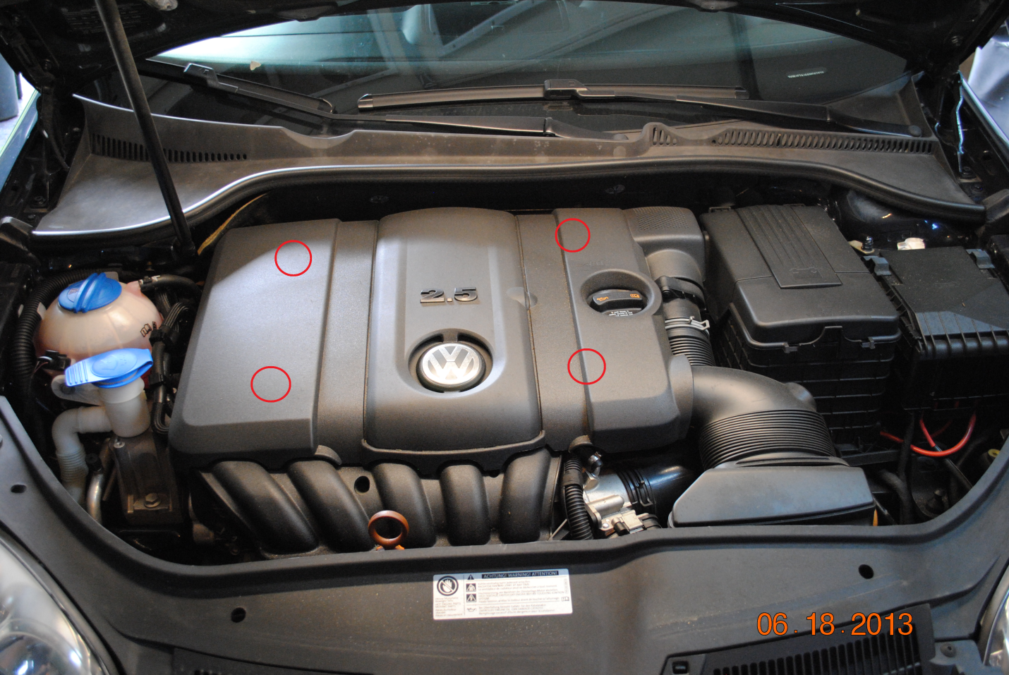 VW 2.5l 5 Cylinder Valve Cover DIY