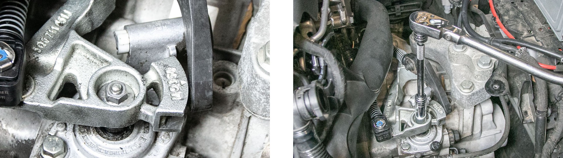 Loosening Shift Selector Nut for 6 Speed Short Shifter Install