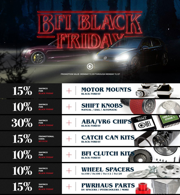 Black Forest Industries Black Friday Sales