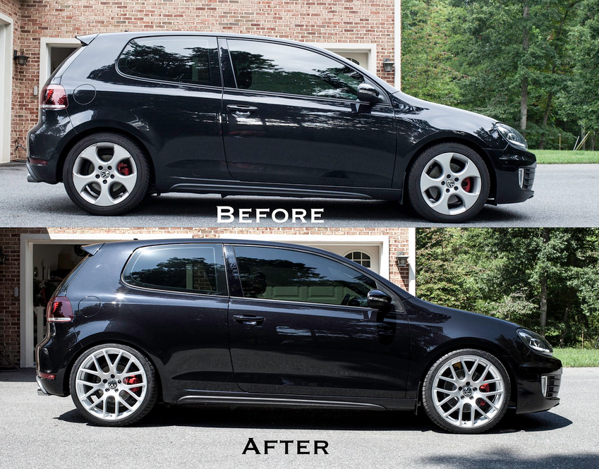 Mk6 before and after VWR Springs
