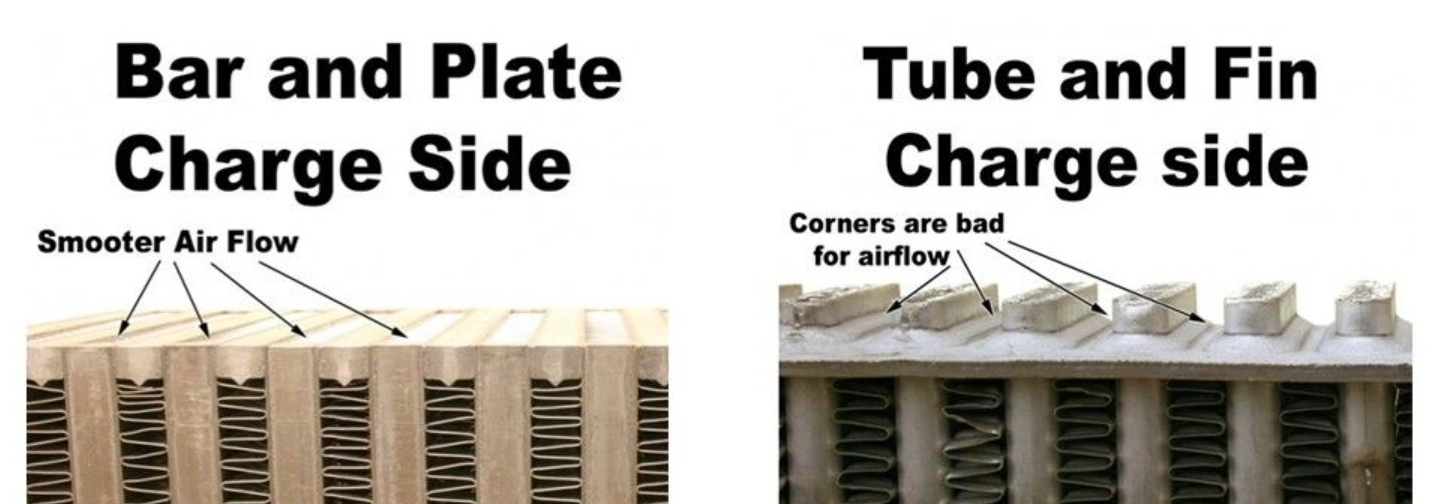 bar and plate vs tube and fin intercoolers