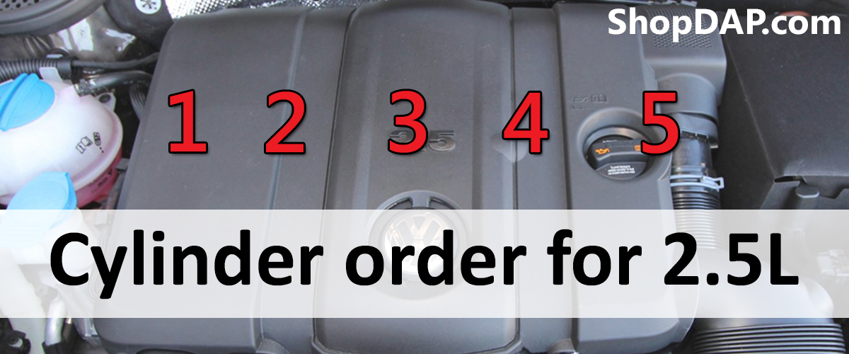 VW 2.5L 5cyl Cylinder Order Number