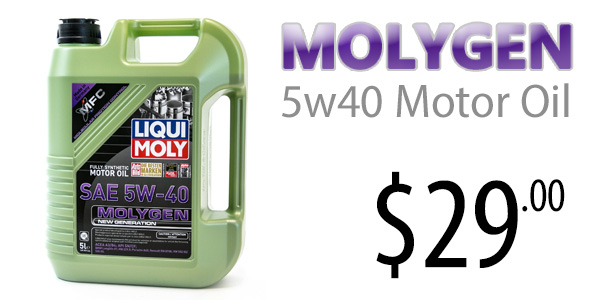 Molygen 5W40 Oil for VW and Audi